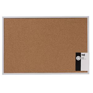 Keji Plastic Corkboard White 50 x 75cm