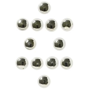 J.Burrows Round Magnets Chrome 12 Pack