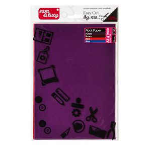 Sam and Lucy Flock Paper Assorted 4 Pack