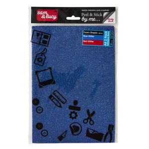 Sam and Lucy Glitter Sheets Red and Blue 2 Pack
