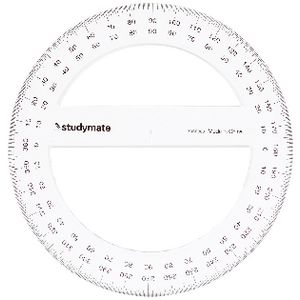Studymate 15cm 360 Degree Protractor