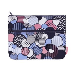 Smash Twin Zip Neoprene Pencil Case Large Sphere