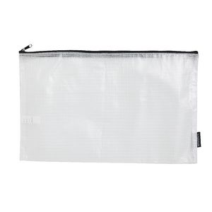Studymate Mesh Pencil Case 220 x 350mm White