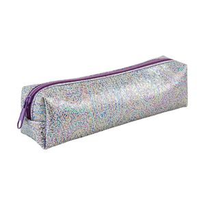 Studymate Single Zip Tube Pencil Case Iridescent Wet Look
