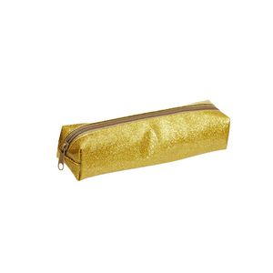 Otto Glitter Tube Pencil Case Gold