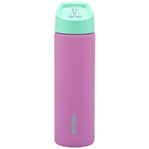 Smash Blue Stainless Steel Sipper Bottle Pink/Green 750mL