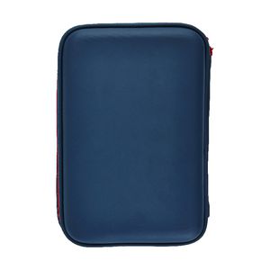 Studymate Twin Zip Double Decker Pencil Case EVA Navy