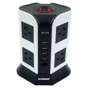 Safemore 8 Outlet Powerboard with 4 USB Ports