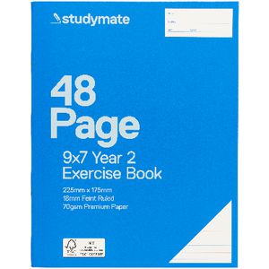 Studymate Premium 9 x 7 Exercise Book QLD Year 2