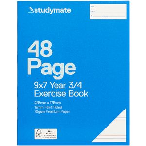Studymate Premium 9 x 7 Exercise Book QLD Year 3