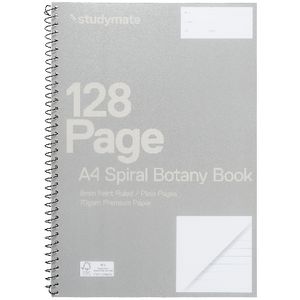 Studymate Premium A4 Clear PP Spiral Botany Book