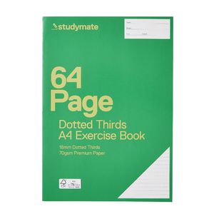 Studymate A4 18mm Dotted Thirds Exercise Book 64 Page