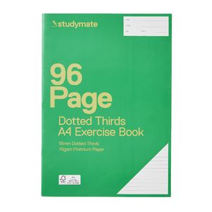 Studymate A4 18mm Dotted Thirds Exercise Book 96 Page