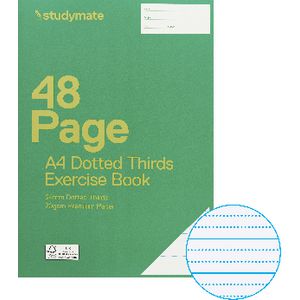 Studymate Premium A4 Dotted Thirds Exercise Book 24mm 48 Page