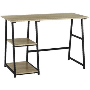 Dyson Trestle Table Oak and Black