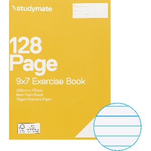 Studymate Premium 9x7 Exercise Book 128 Page