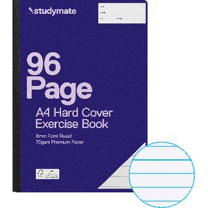 Studymate Premium A4 Hardcover Exercise Book 96 Page