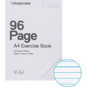 Studymate Premium Clear PP Covered A4 Exercise Book