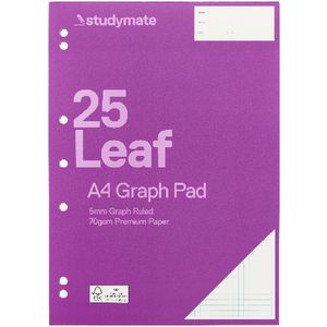Studymate Premium A4 Graph Pad 5mm