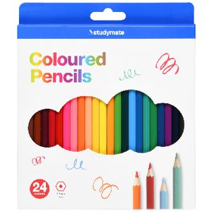 Studymate Coloured Pencils 24 Pack