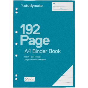 Studymate Premium A4 Binder Book 192 Page