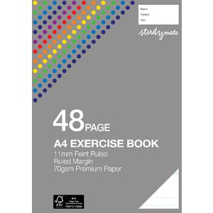 Studymate Premium A4 Exercise Book 11mm 48 Page