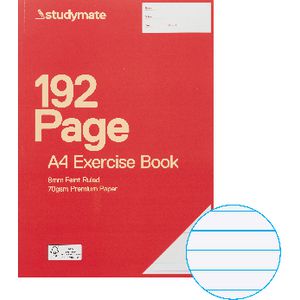 Studymate Premium A4 Exercise Book 192 Page