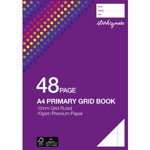 Studymate Premium Primary Grid Book 10mm 48 Page