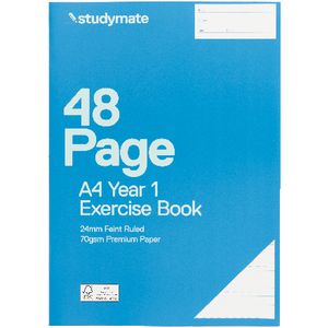 Studymate A4 Premium Exercise Book Year 1 Ruled 48 Page
