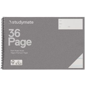 Studymate Premium Spiral Music Book 36 Page