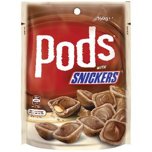 Snickers Pods Pouch Pack 160g