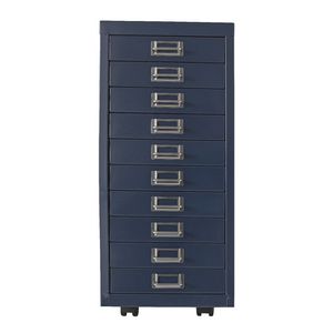 Spencer 10 Drawer Cabinet Metallic Blue