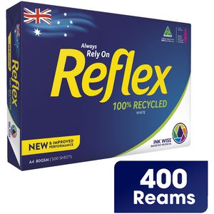 Reflex 100% Recycled 80gsm A4 Copy Paper Full Pallet