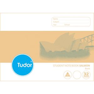 Tudor NSW Landscape Exercise Book Salmon