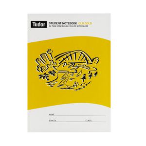 Tudor Old Gold Portrait Student Notebook 32 Page