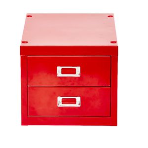 Spencer 2 Drawer Large Cabinet Red