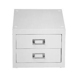 Spencer 2 Drawer Large Cabinet White