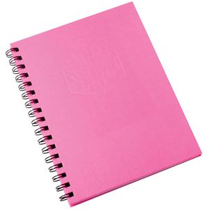 Spirax A4 Hard Cover Notebook Pink