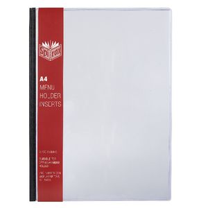 Spirax A4 Menu Holder Inserts