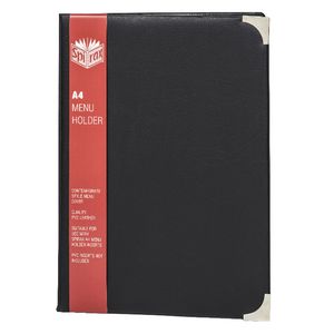 Spirax A4 Menu Holder Black