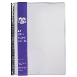 Spirax A5 Menu Holder Inserts
