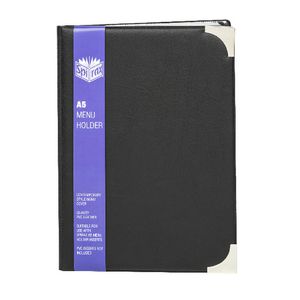 Spirax A5 Menu Holder Black