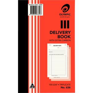 Olympic No.636 Carbon Triplicate Delivery Book