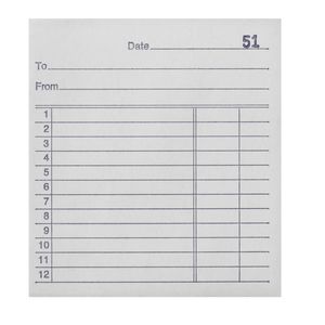 Olympic No.5 Carbon Duplicate Docket Book