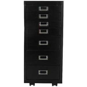 Spencer 7 Drawer Cabinet Black