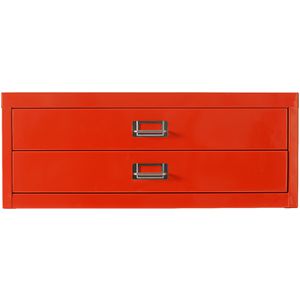 Spencer 2 Drawer Cabinet A3 Orange