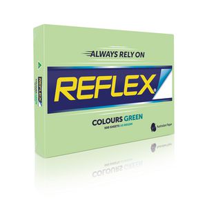 Reflex Colours 80gsm A3 Copy Paper Green 500 Sheets