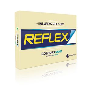 Reflex Colours 80gsm A3 Copy Paper Sand 500 Sheets