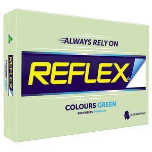 Reflex Colours 80gsm A4 Copy Paper Green 500 Sheets