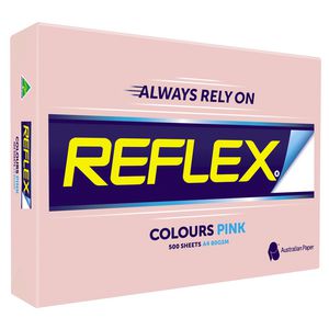 Reflex Colours 80gsm A4 Copy Paper Pink 500 Sheets